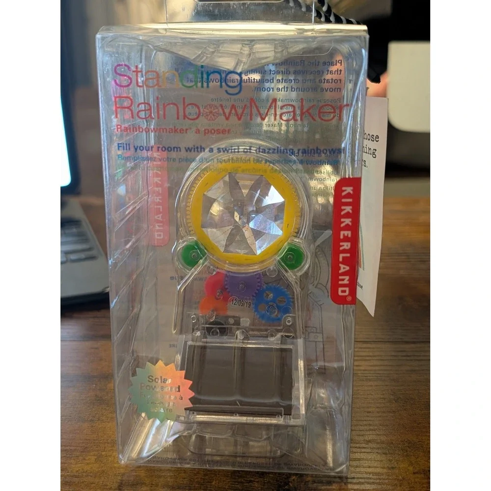 Kikkerland Standing STEM RainbowMaker Crystals from Swarovski Solar NIB Light